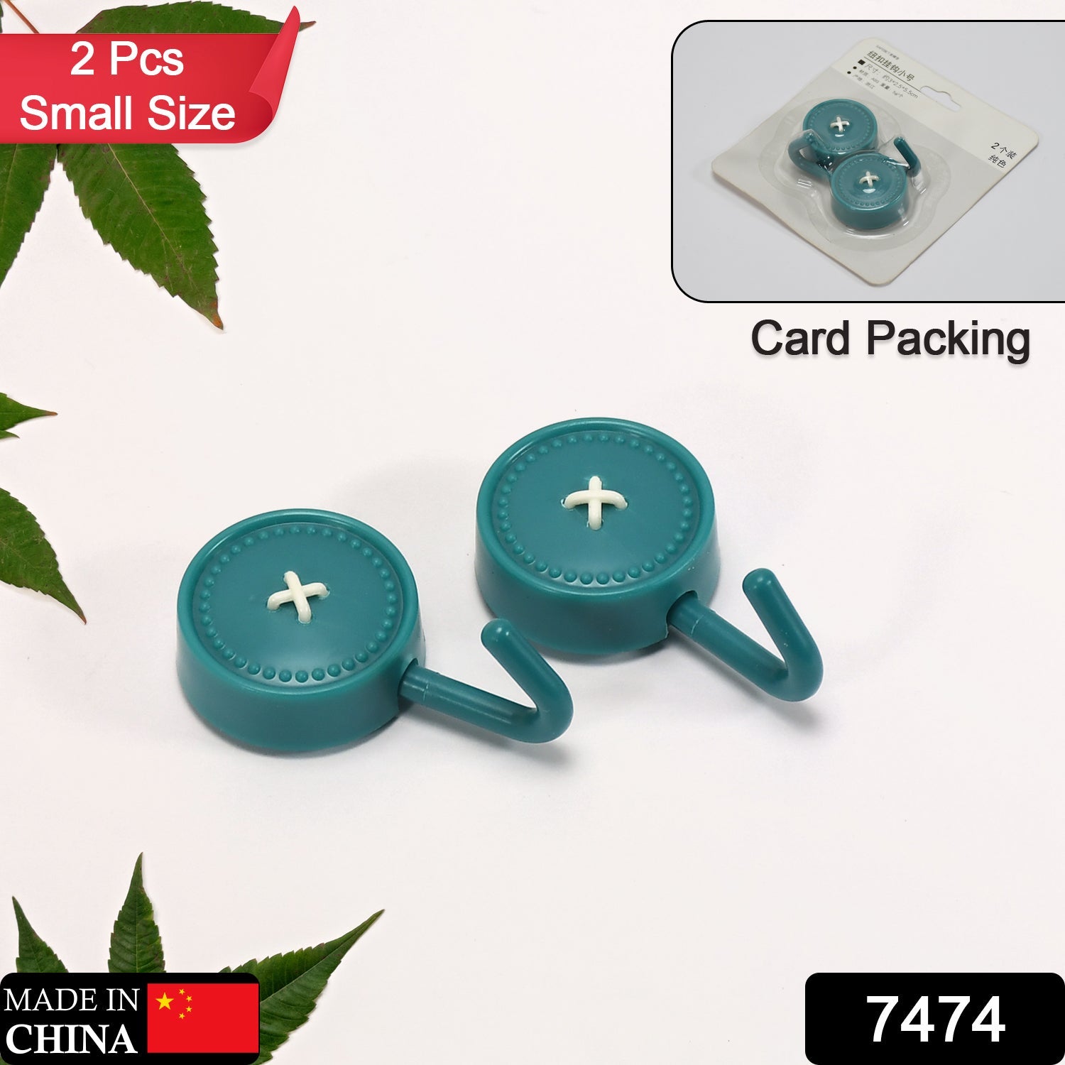 7474 Wall Hooks Heavy Adhesive hooks for wall For Home Use ( 2 pcs Hook ) DeoDap 7474 Wall Hooks Heavy Adhesive hooks for wall For Home Use ( 2 pcs Hook ) DeoDap